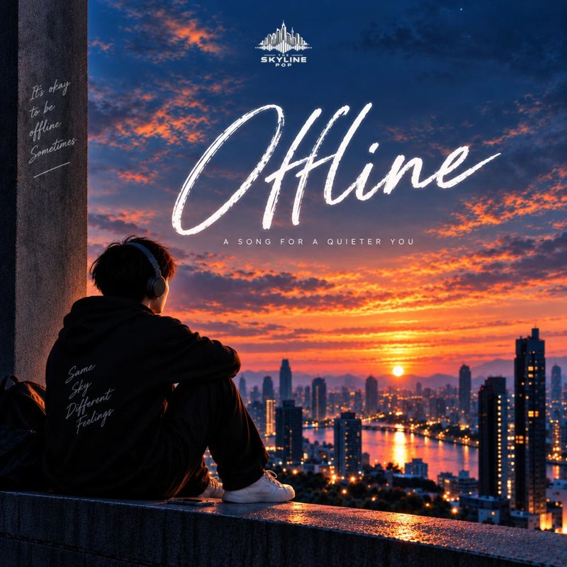Offline — single artwork by THE SKYLINE POP